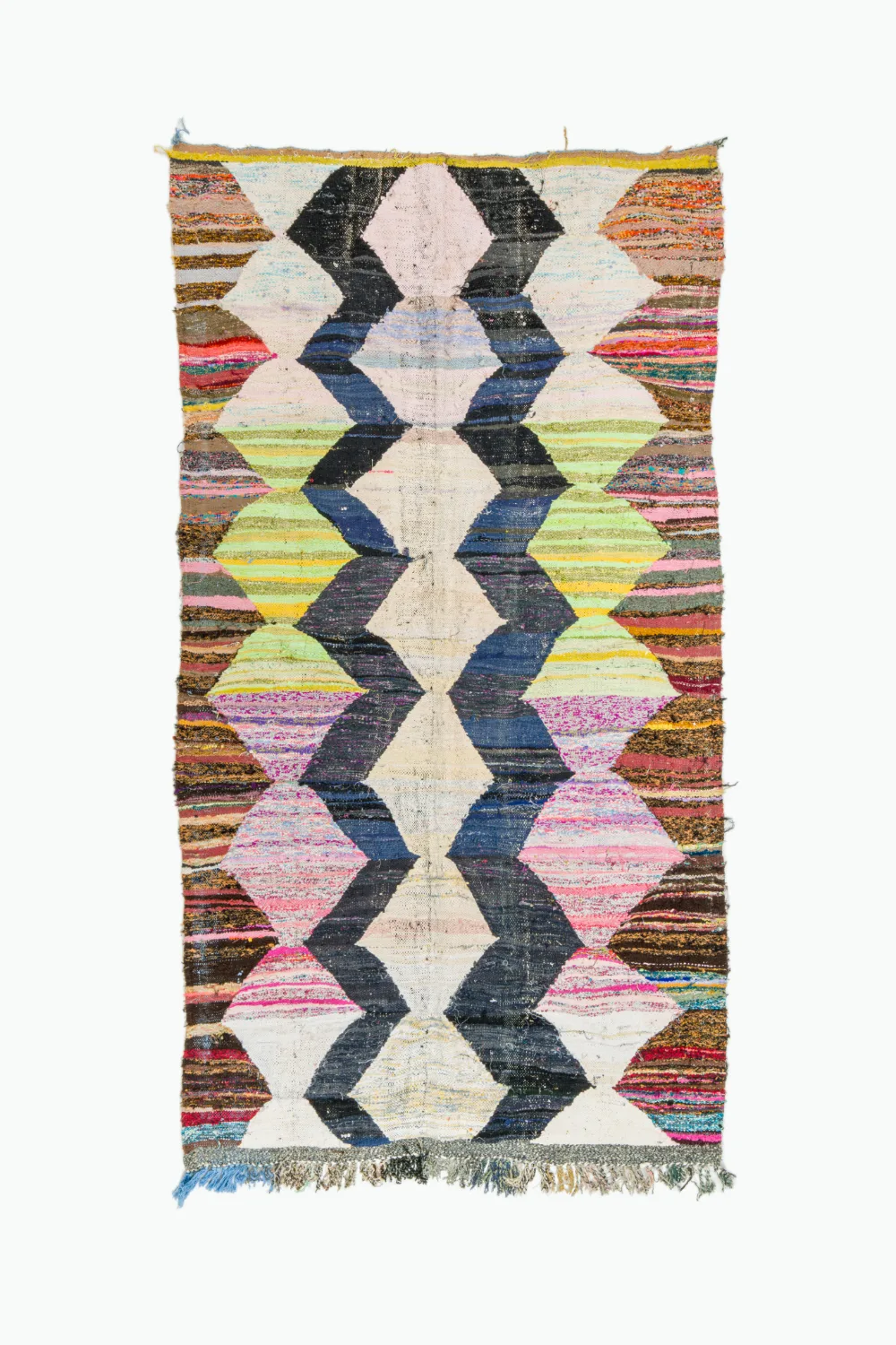 Marokkansk Boucherouite-teppe 155 x 285 cm (Størrelse: 155 x 285 cm)