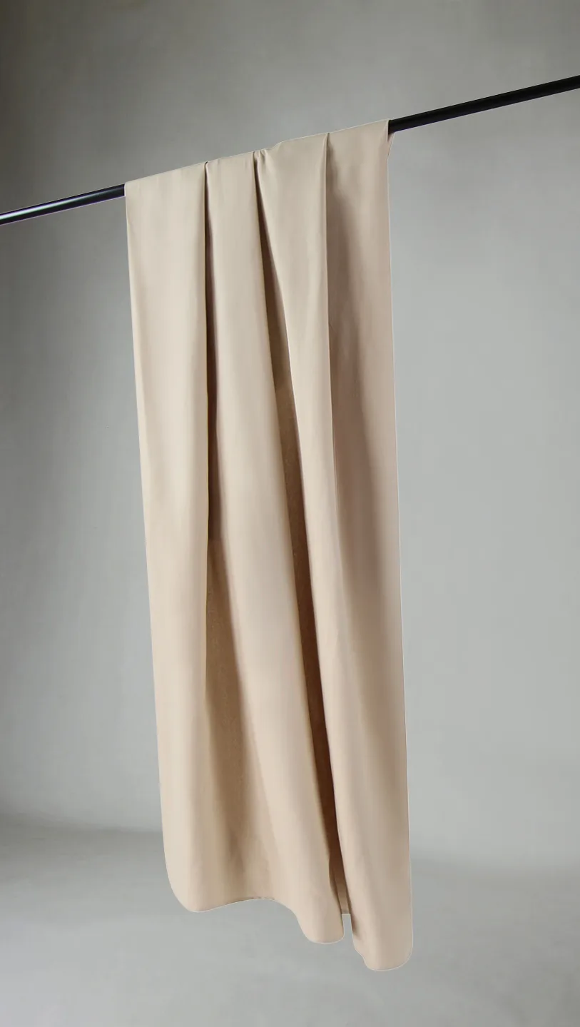 Gardiner - Bomullsgardin Anja (beige) (Størrelse: 140 x 250)