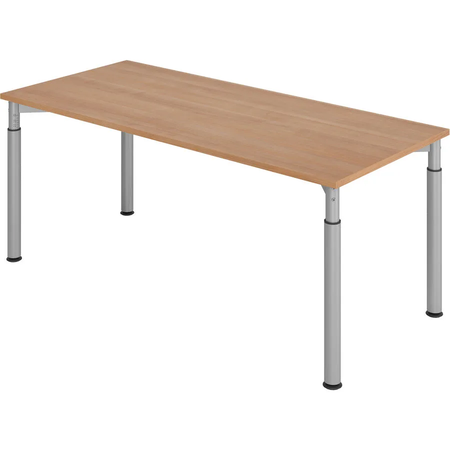 Schreibtisch Office nussbaum Holzwerkstoff Höhenverstellbar B 180 T 80 cm