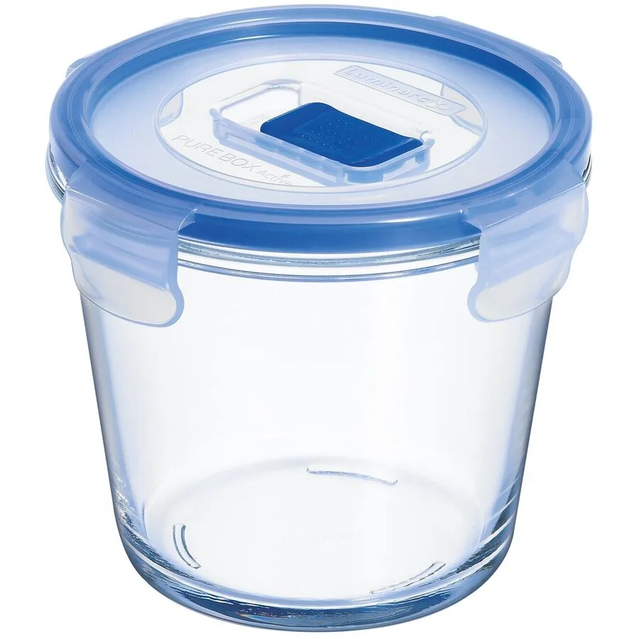 Luminarc Vorratsdose Pure Box Active Blau/Transparent Kunststoff 12.5 cm 12.5 cm 0.84 l - Farbe: Transparent/Blau - Material: Polypropylen/Glas