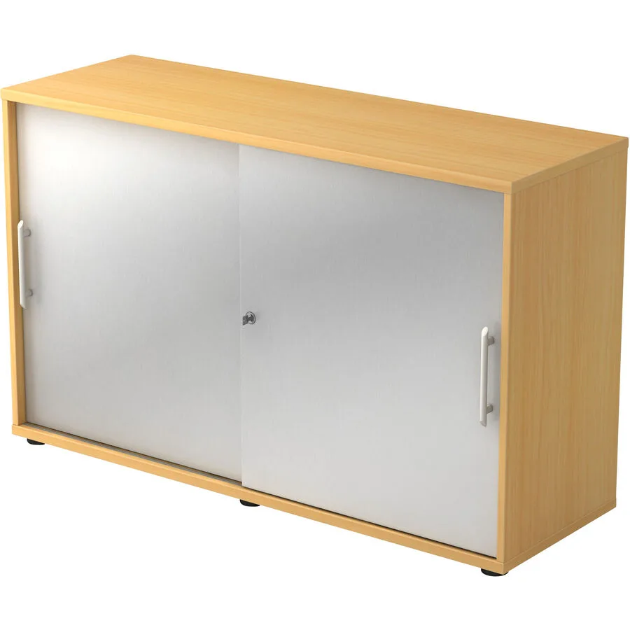 Aktenschrank Office silber Holzwerkstoff B 120 cm H 74.8 cm