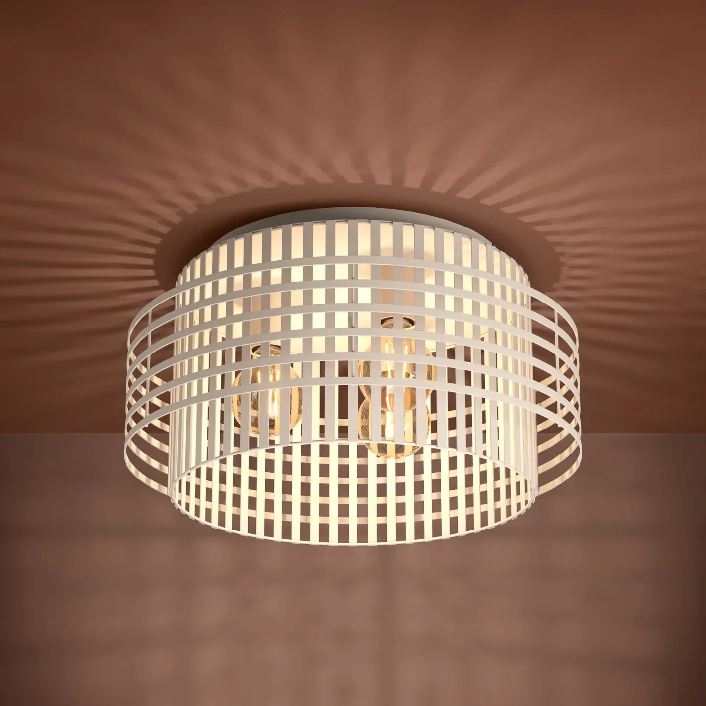 Oltamar taklampa, beige, Ø 48 cm, metall – Stars of Light - Vardagsrum - Modern - Rund