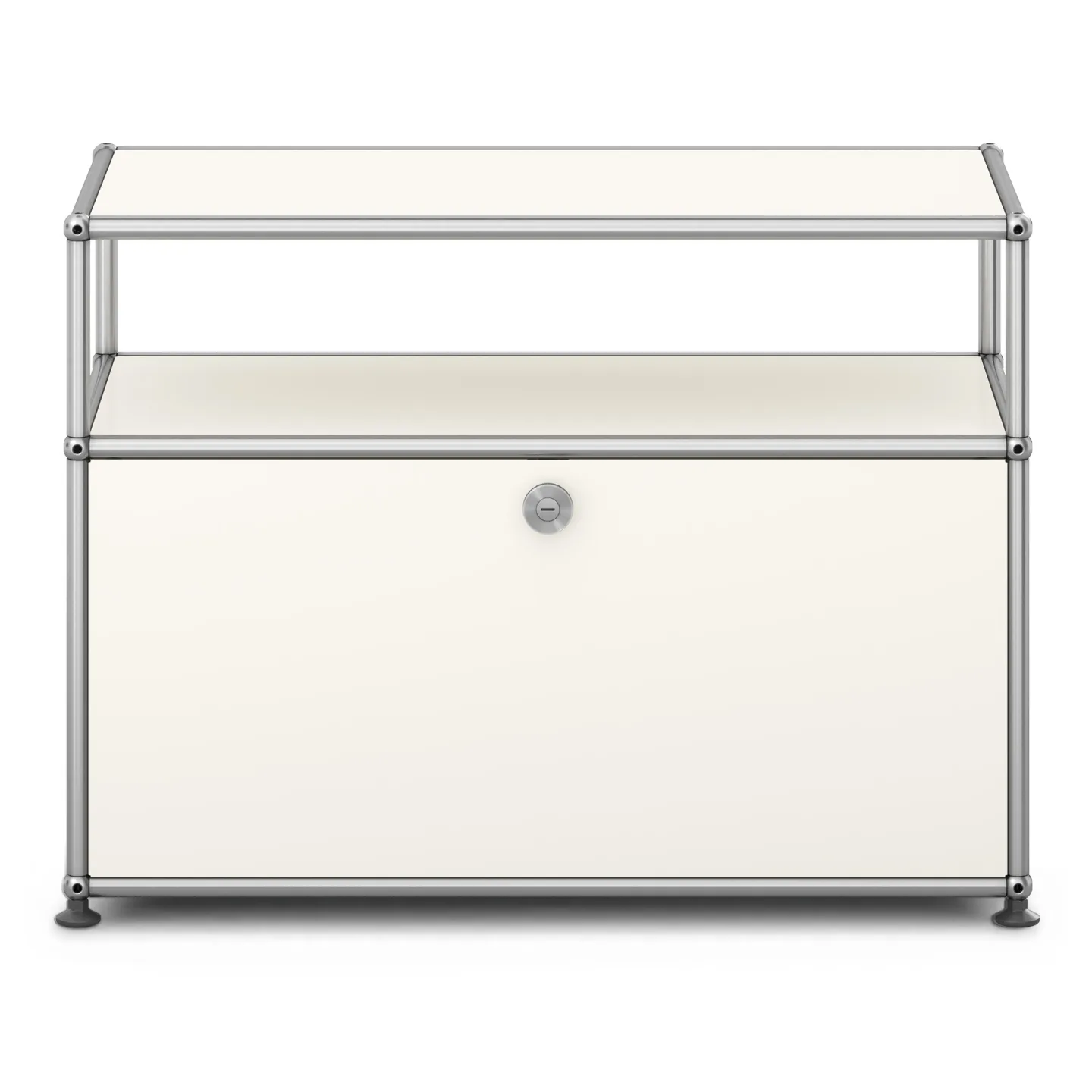 USM - USM Haller Occasional Furniture O1 Pure White - Sidobord - Fritz Haller & Paul Schärer - Vit - Metall