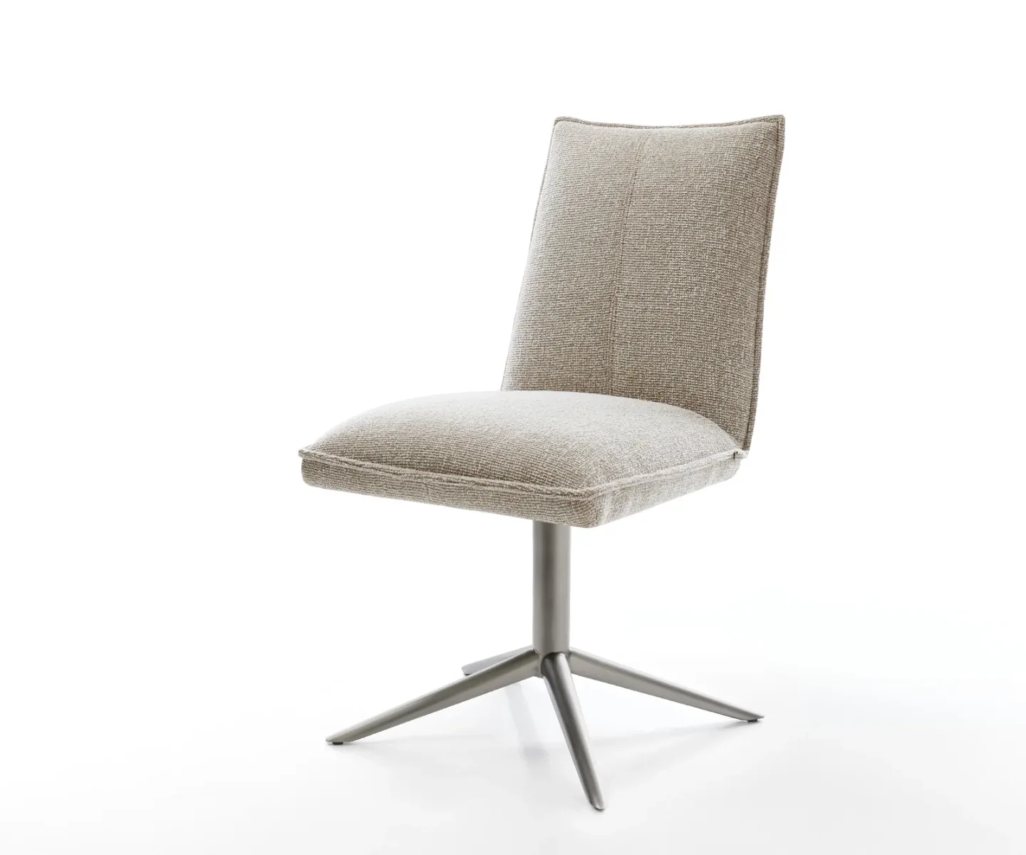 Drehstuhl Lelio-Flex Webstoff Soft Beige Fußkreuz Graphit 360° drehbar Wippfunktion Taschenfederkern