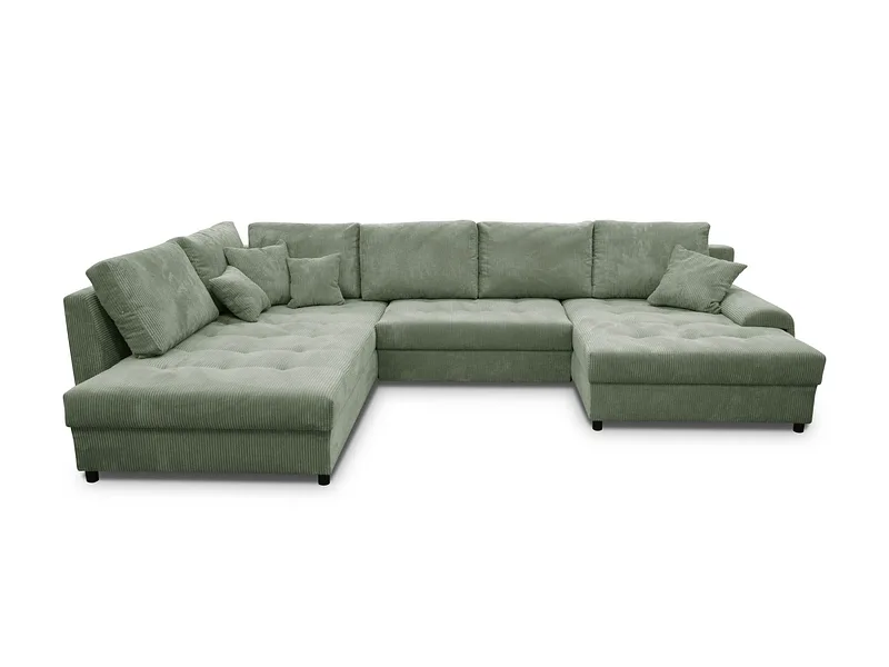 Ecksofa APIS Stoff hellgrün