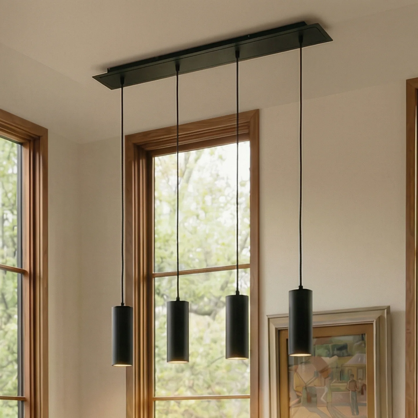 Joffrey Pendelleuchte Black - Lindby - Wohnzimmer - Modern - Metall - Mehrflammig