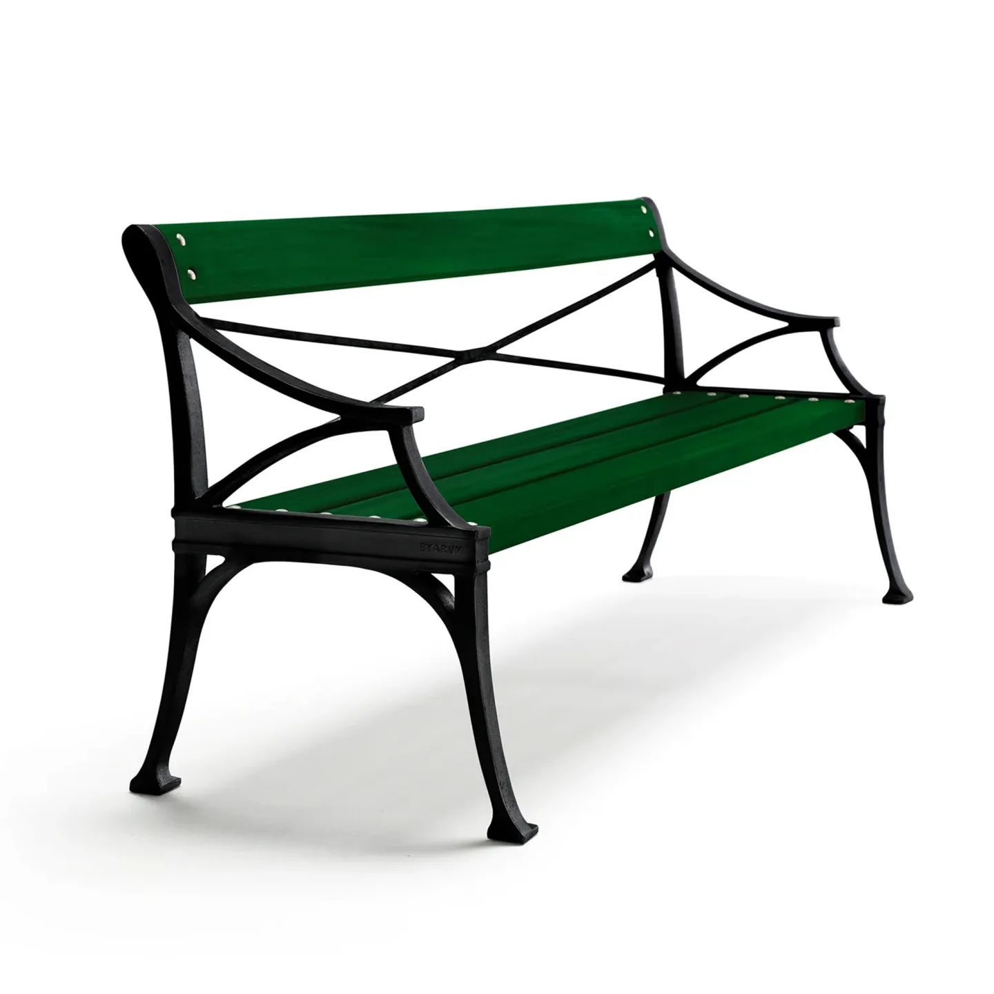Byarums Bruk - Soffa Lessebo - Grönlackerad Furu/Svartlackerad Aluminium - Soffor utomhus - Björn Alge - Metall/Trä