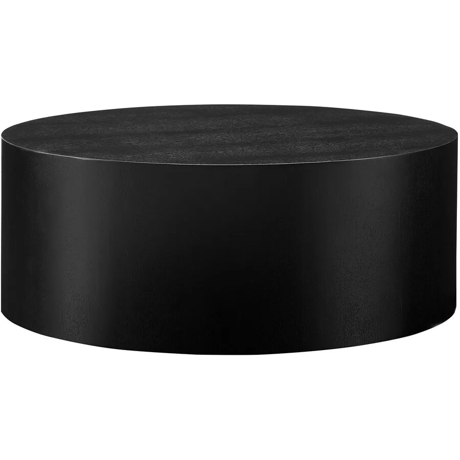 Salontisch Sontalis schwarz Holzfaserplatte (MDF) mit Eschenholzfurnier B 80 T 80 cm