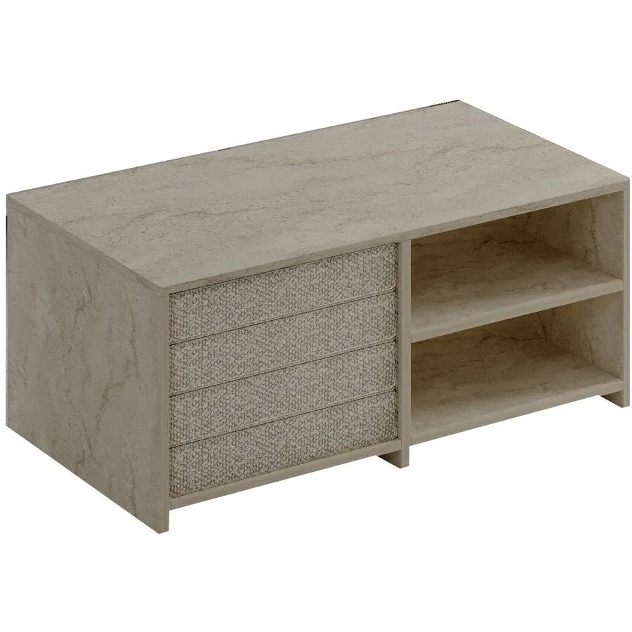 Salontisch Georis Travertin 100% Melaminbeschichtete Kiefer B 90 T 45 cm