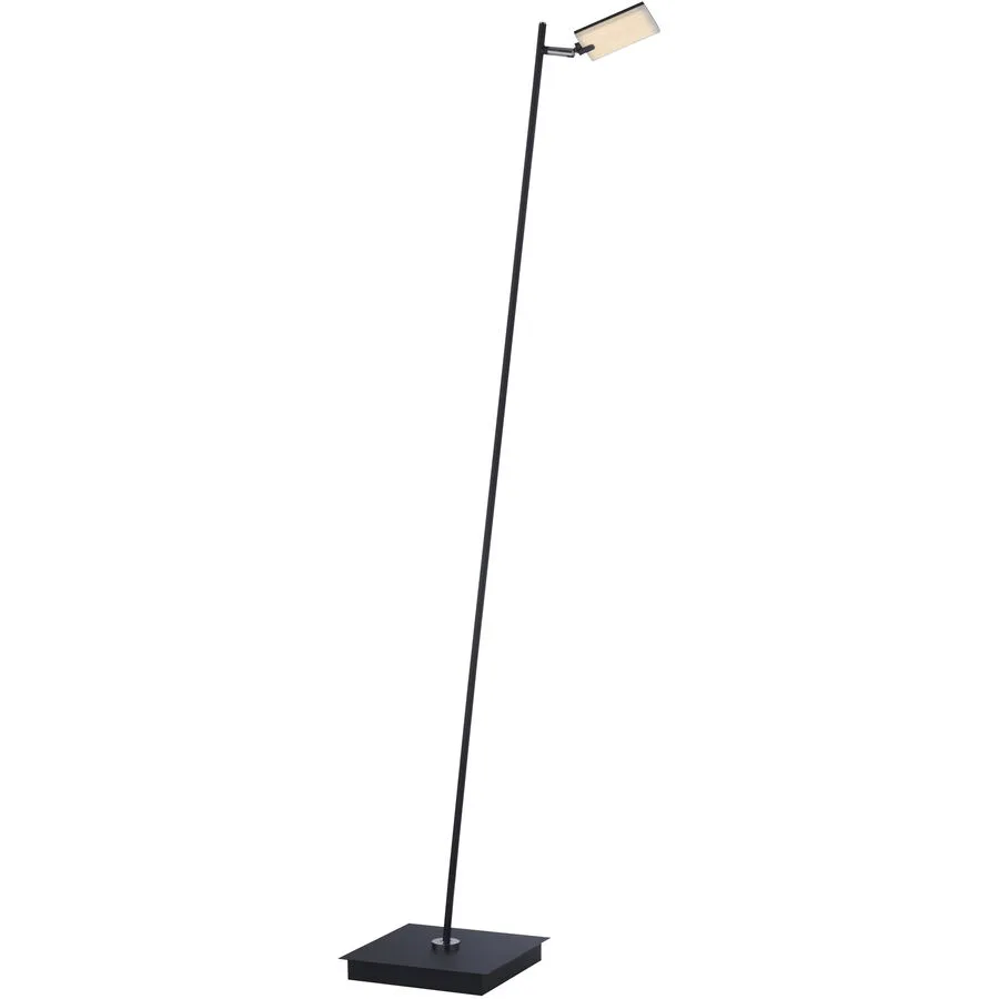Mira LED-Stehleuchte, black pearl, Fernbedienung - PURE Pure Mira - Wohnzimmer - Modern - Metall - Mit Schirm