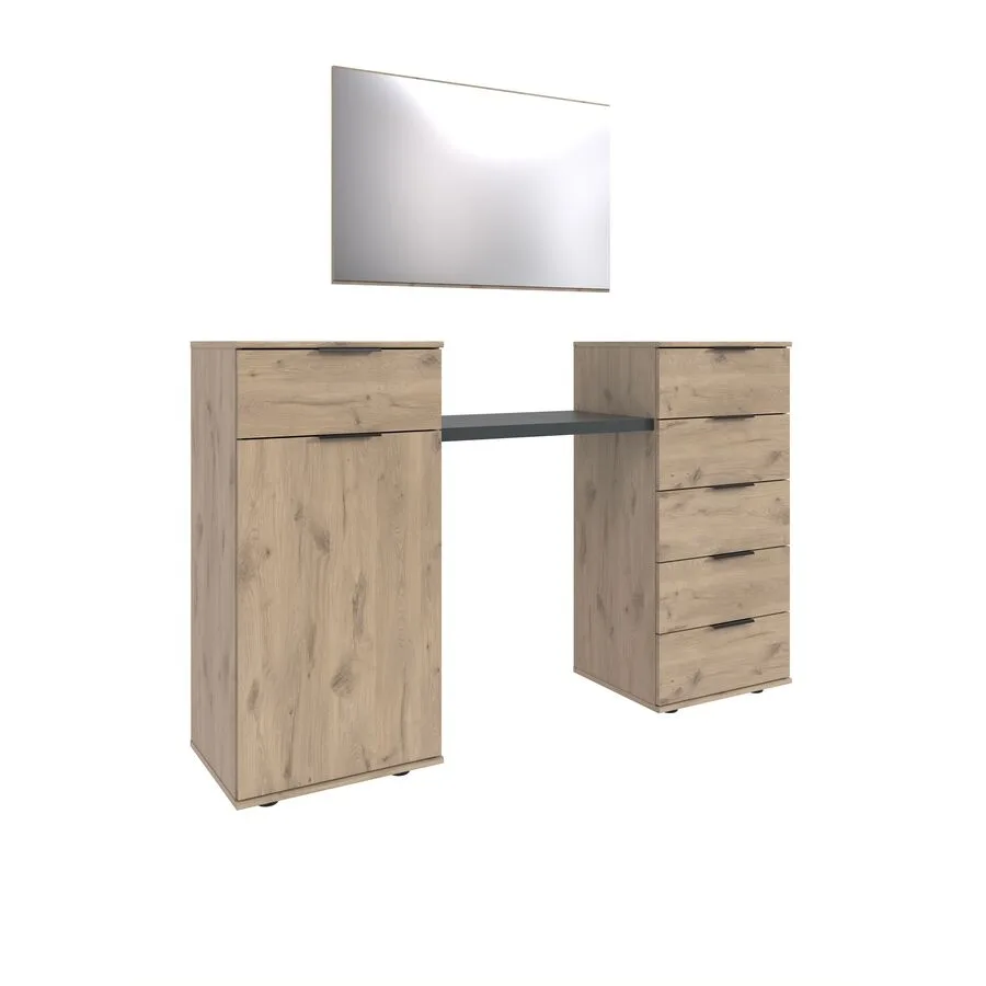 Schminktisch Metaa Eiche Nachbildung Holzwerkstoff B 165 H 102 cm