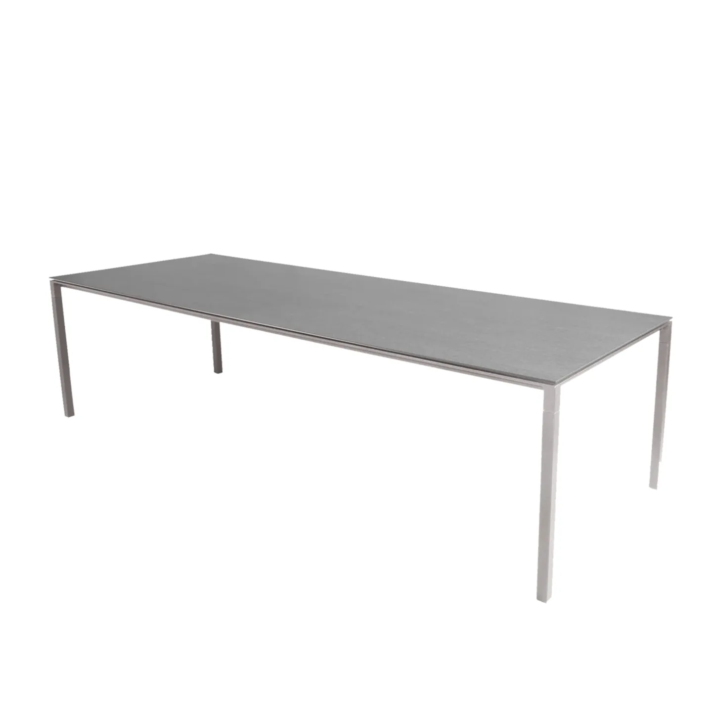 Cane-Line - Pure matbordsunderrede 280X100 cm- Taupe/bordsskiva 280X100 cm- Pure - Basalt - Matbord utomhus - Grå