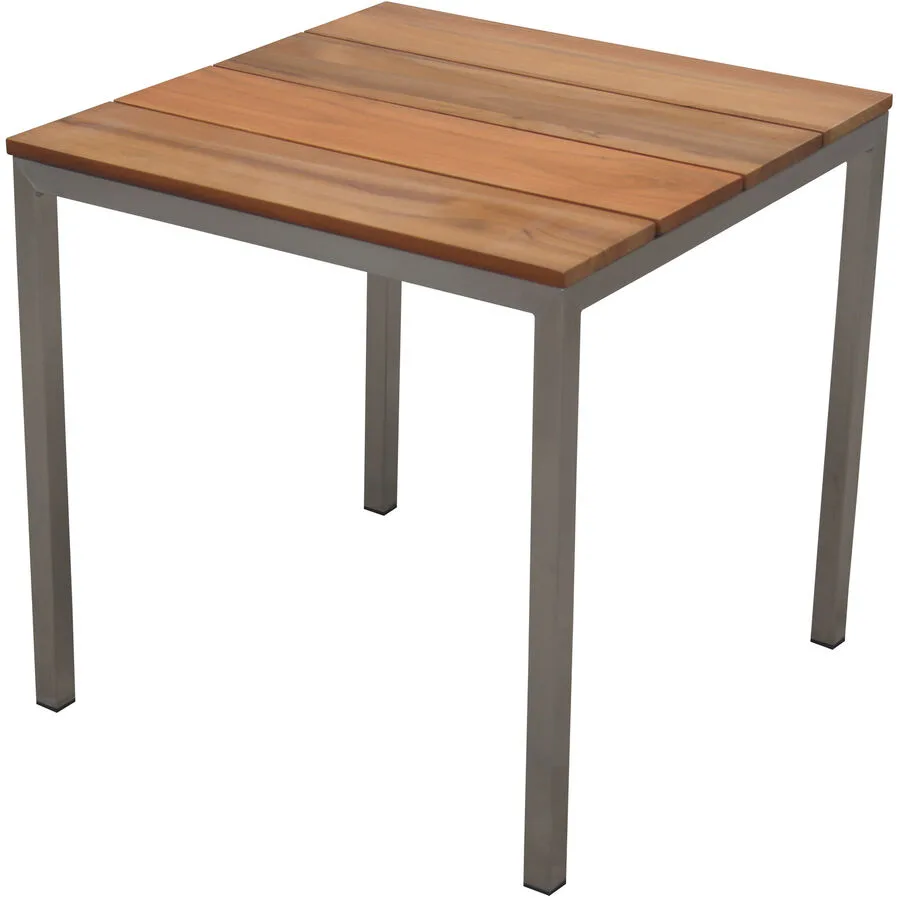 Loungetisch Vlard teak Edelstahl B 45 H 45 cm