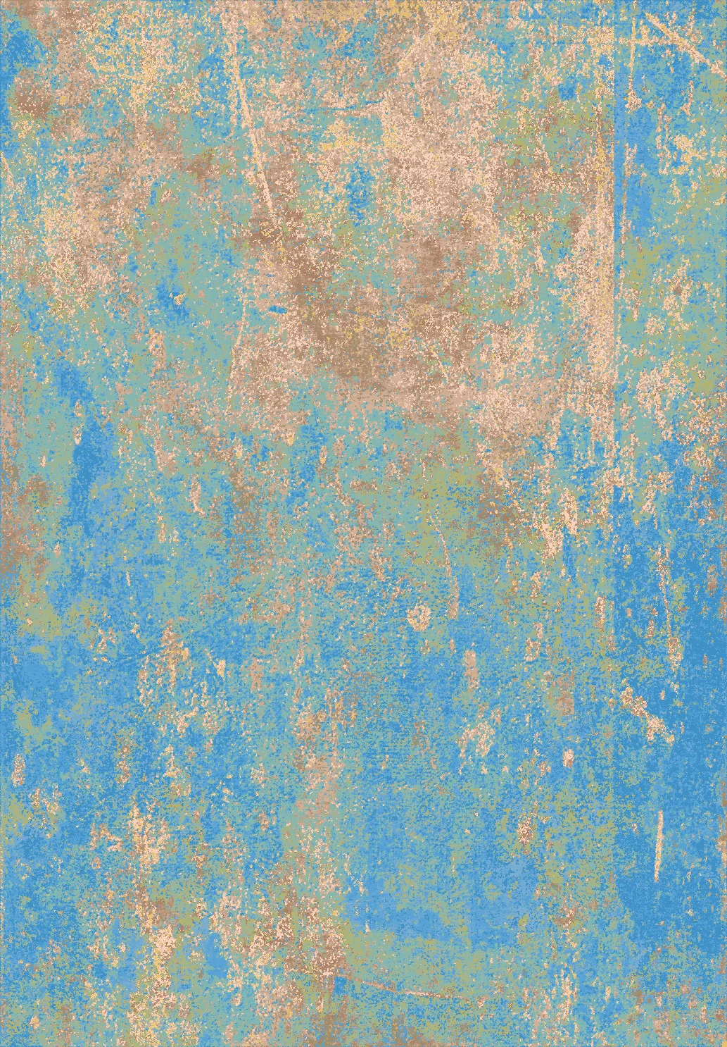 Wilton-teppe - Pavoa (blå) (Størrelse: 160 x 230 cm)