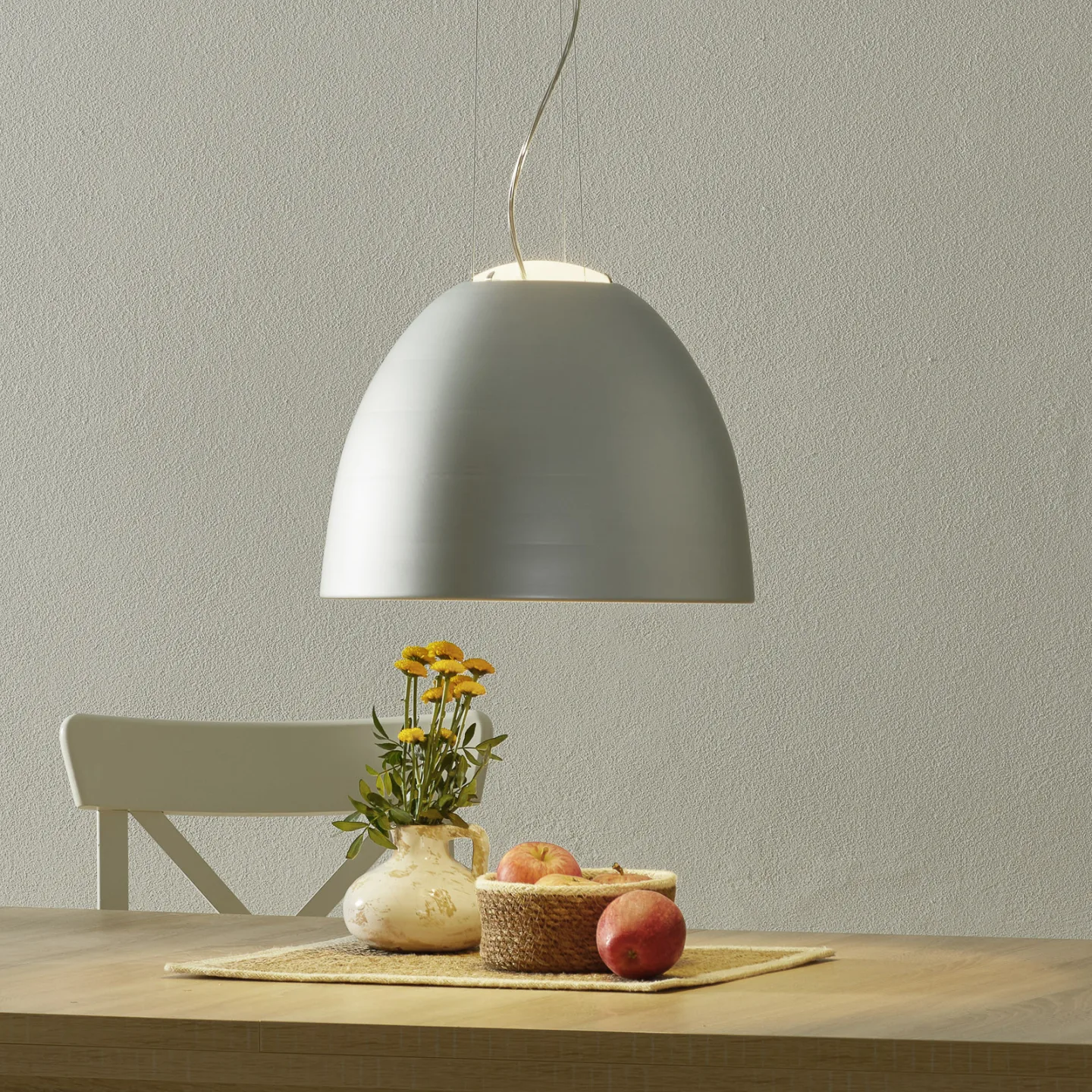 Nur Mini S Pendelleuchte Alu - Artemide - Wohnzimmer - Design - Metall - Einflammig