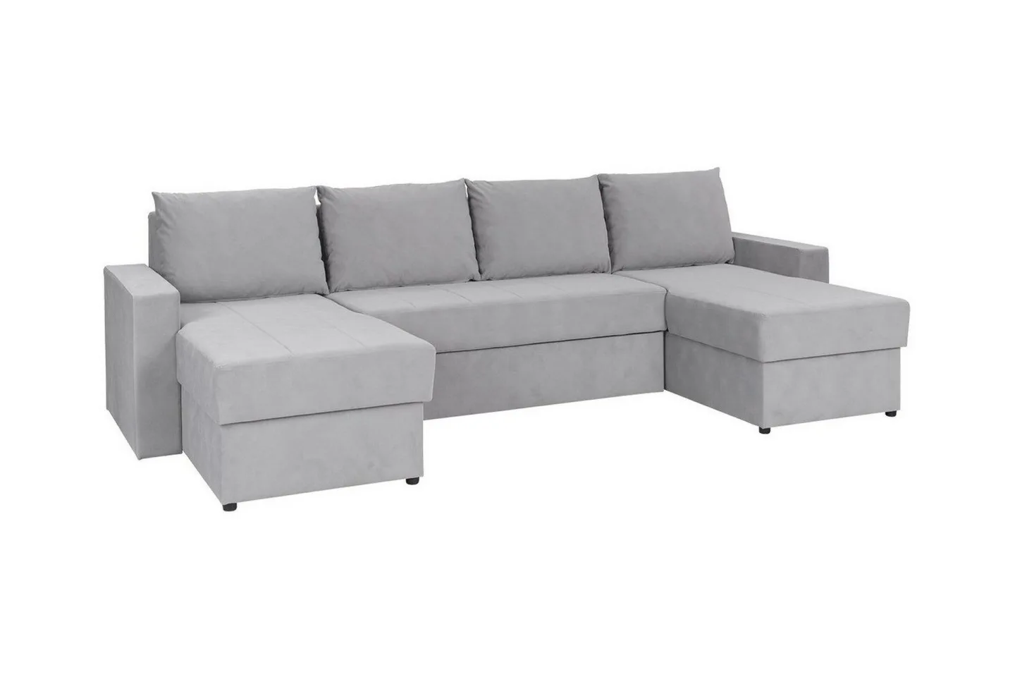 Staffin 4-sits Hörnbäddsoffa Ljusgrå -