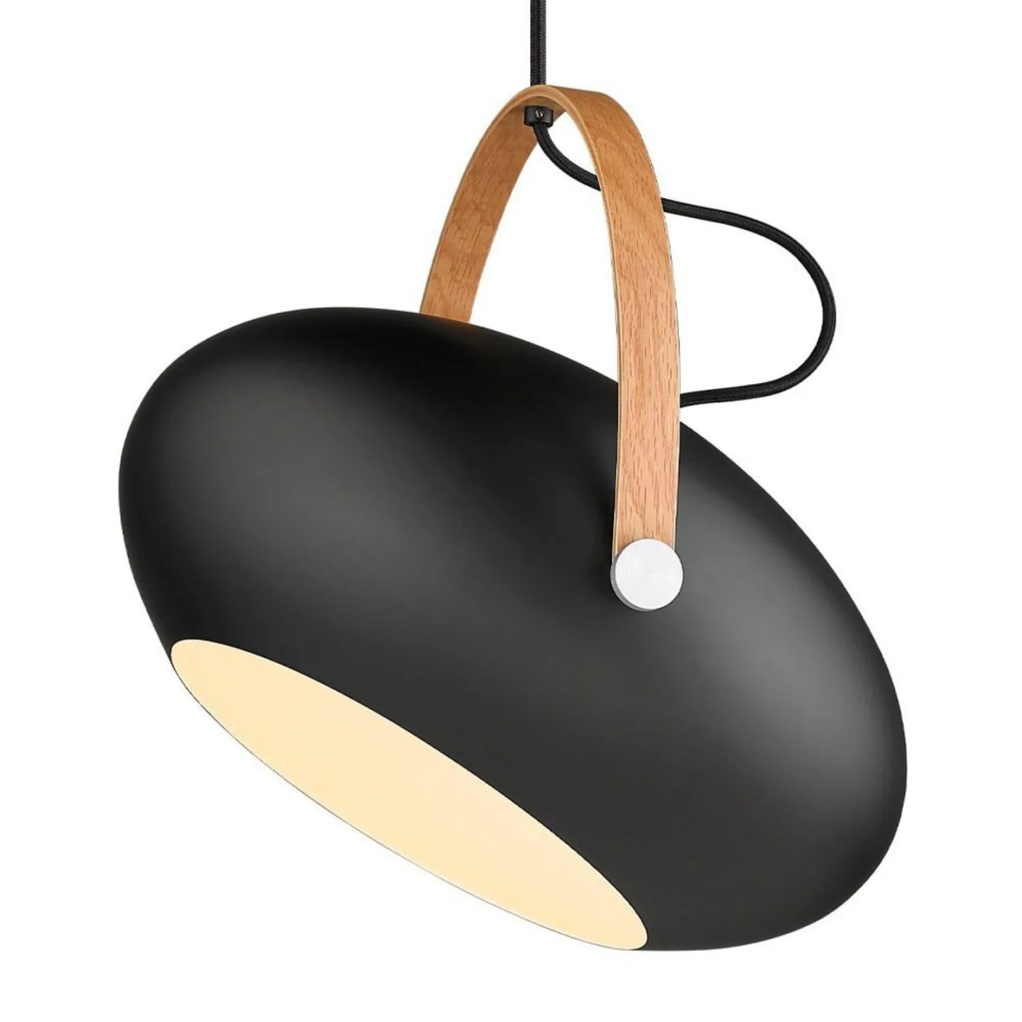 D.C Taklampa Ø40 Black/Oak - Halo Design - Matsal - Glas
