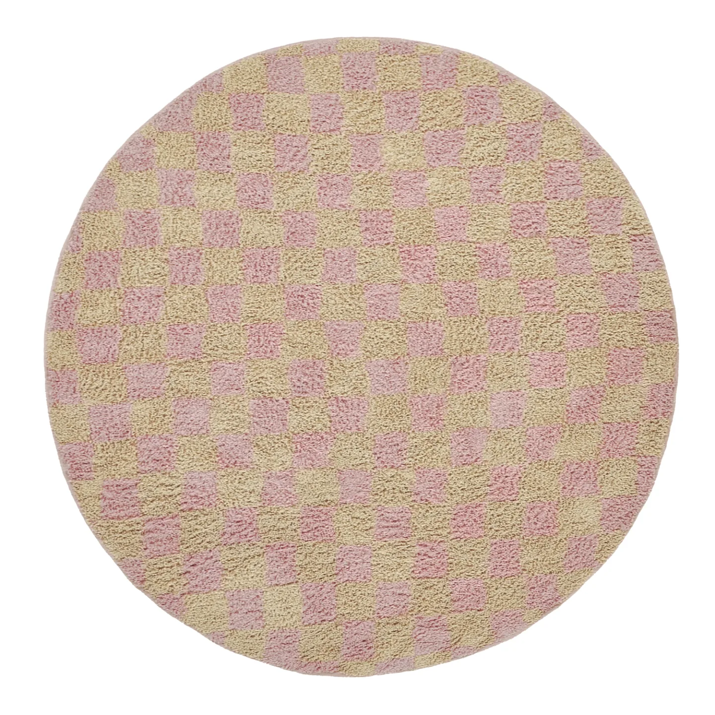 Runde tepper - Elsey Natural Cotton Shaggy (rosa/oransje) (Størrelse: Ø 240 cm)