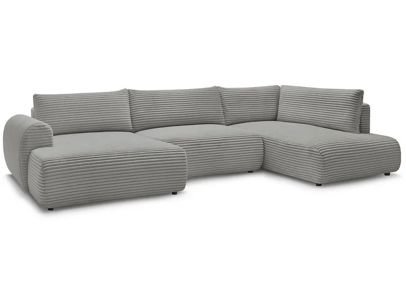 Wohnlandschaft BOBOCHIC LUCIEN Cord-Stoff dunkelgrau