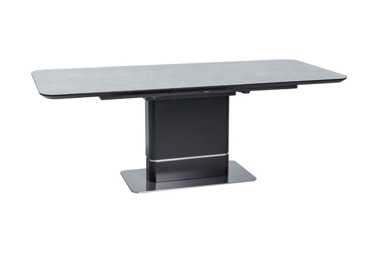Psyri Förlängningsbart Matbord 160 cm - Keramik/Grå/Svart