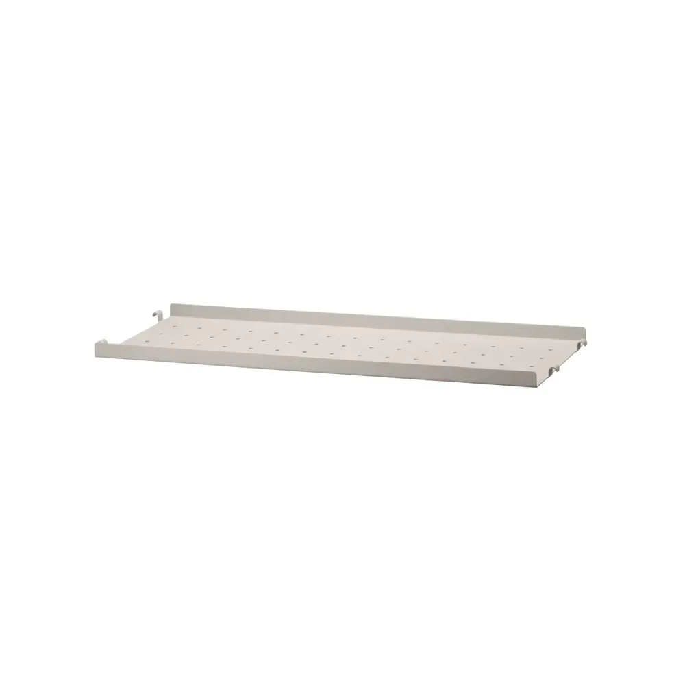String String hyllplan metall beige, 58x20 cm, låg kant