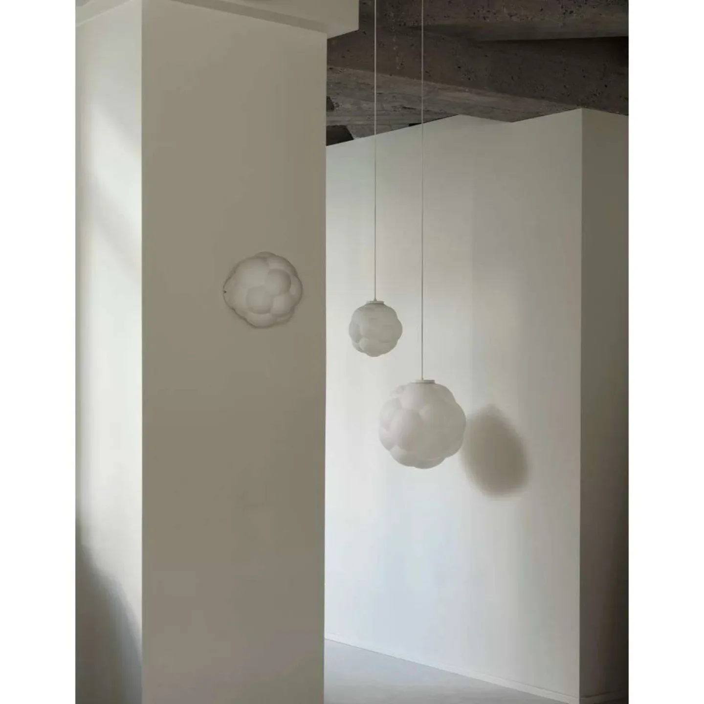 Bubba Decken-/Wandleuchte Ø25 White - Normann Copenhagen - Wohnzimmer - Glas