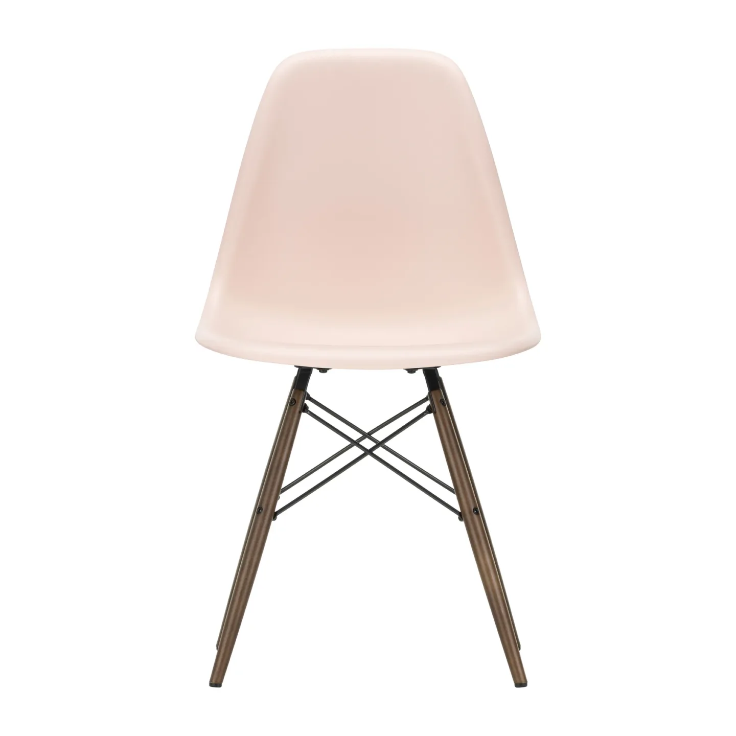 Vitra Eames Plastic Side Chair RE DSW stol 41 pale rose-dark maple