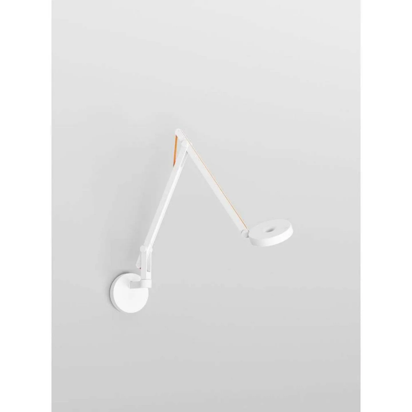 String W2 Mini vägglampa, DTW, matt/vit/orange - Rotaliana - Vardagsrum - Aluminium