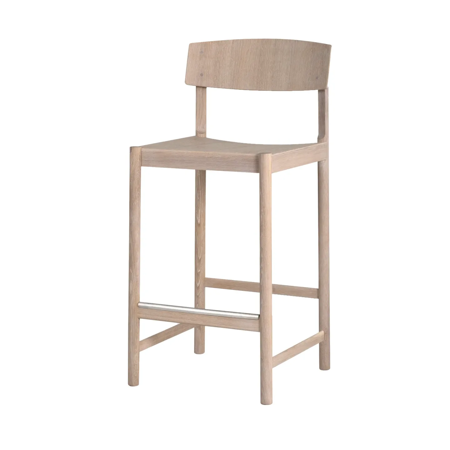 Mavis Rod barstol 65 cm Vit vaxoljad ek