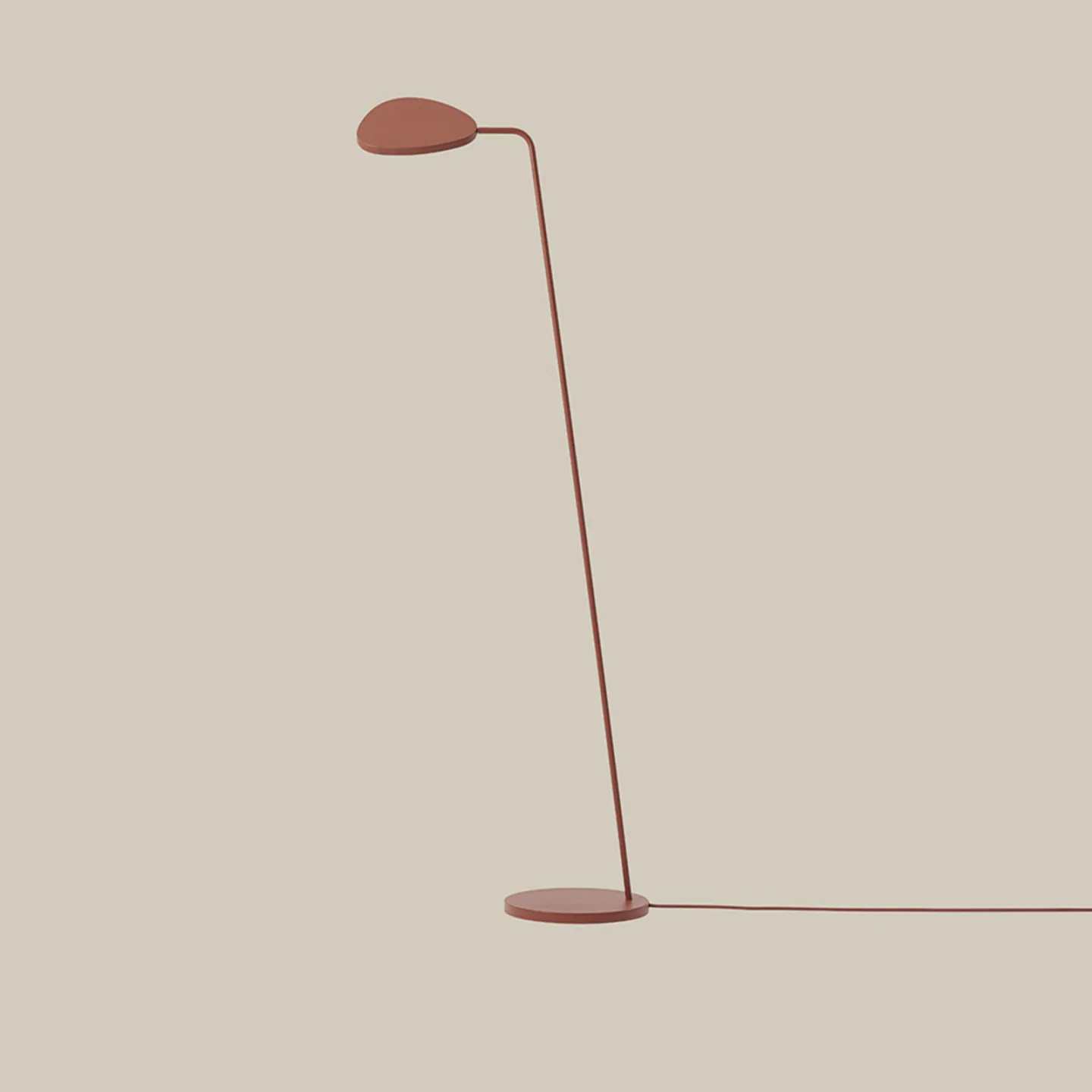 Leaf Stehleuchte Copper Brown - Muuto - Wohnzimmer - Aluminium