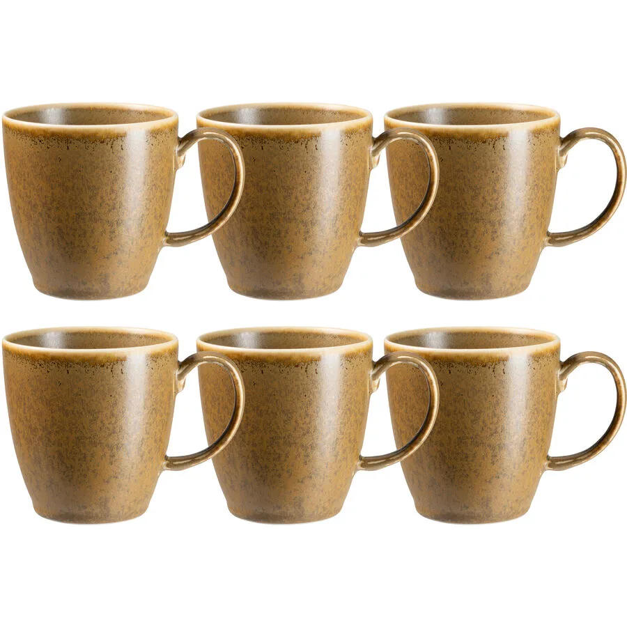 MÄSER Kaffeebecher-Set 6-tlg. Grumpy Kupfer Porzellan