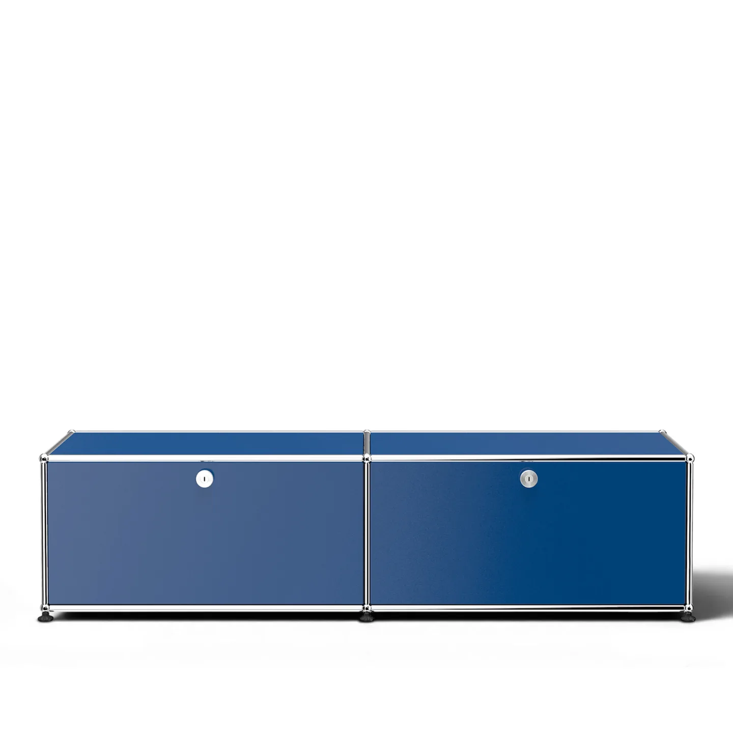 USM - USM Haller 3 Media Unit Gentian Blue - TV-bänkar - Fritz Haller & Paul Schärer - Blå - Metall