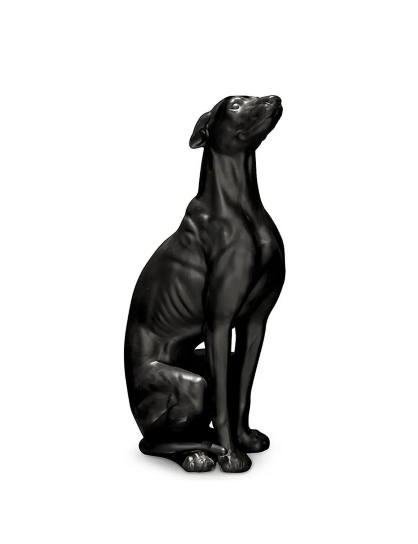 Abhika Figur Greyhound Schwarz H: 90 cm | Schubiger Möbel