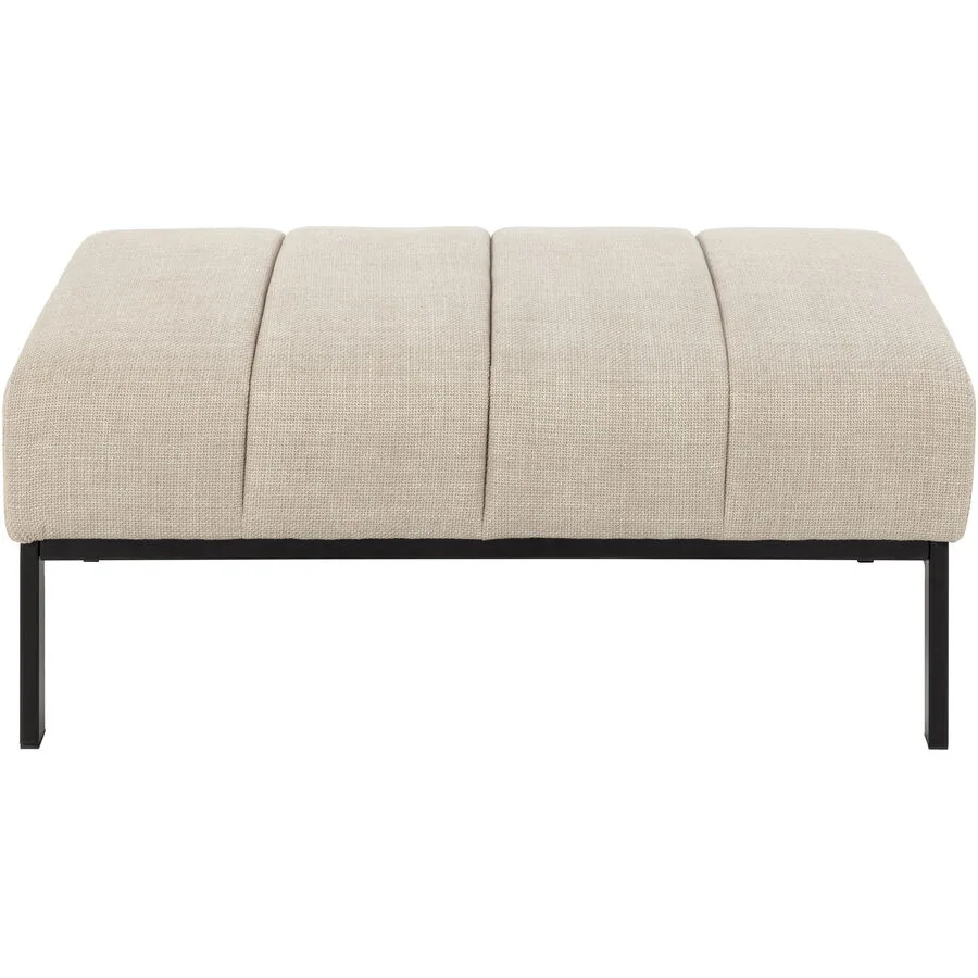 Hocker Abrams beige Stoff B 100 H 41 cm