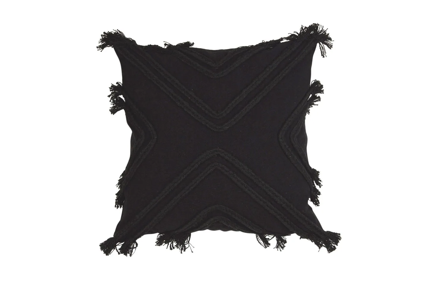 Rope Kuddfodral 48x48 cm - Svart