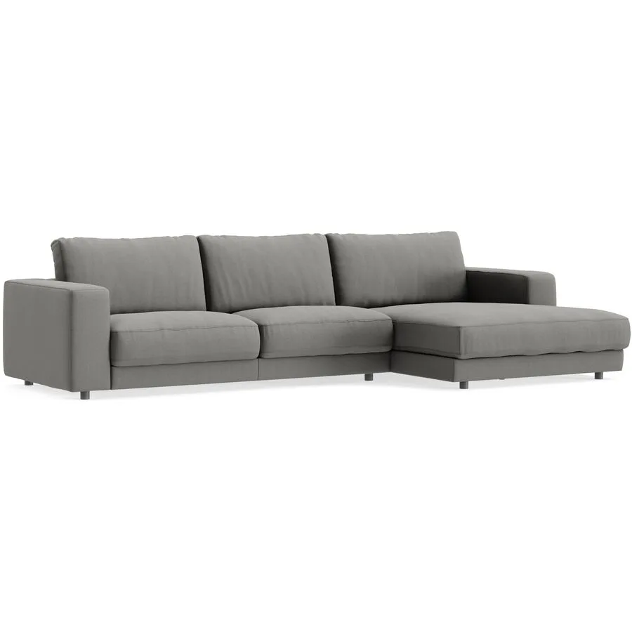 Ecksofa Ava Rechts Bezug: 100% Polyester brown B 330 T 170 cm - Möbel Konfigurator: Traummöbel individuell zusammenstellen