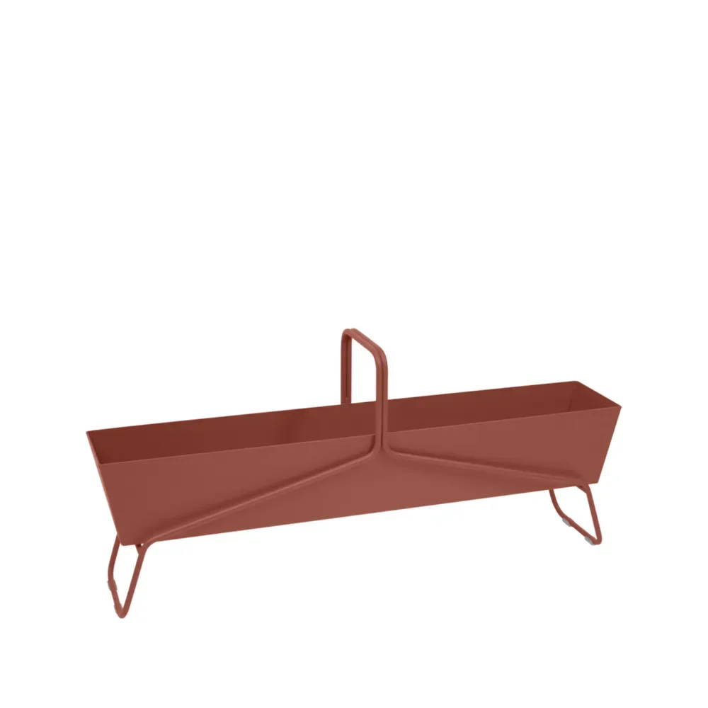 Fermob Basket long planteringsbox Red ochre (röd)