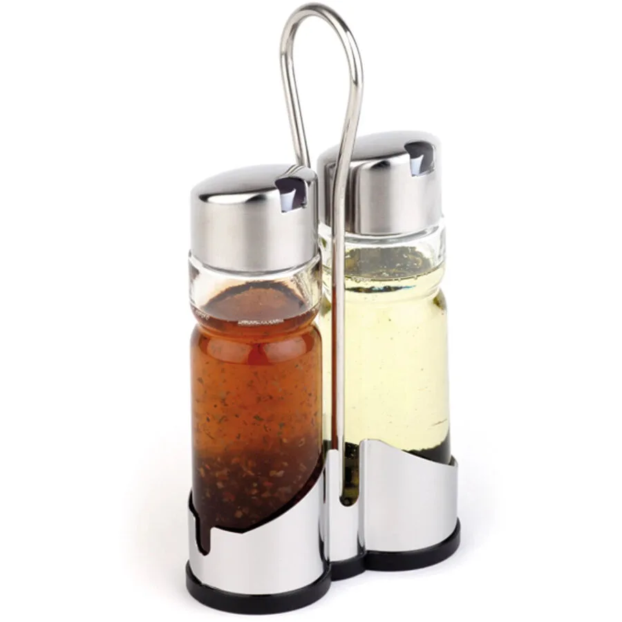 APS Öl- und Essigspender Economic transparent Glas/Edelstahl Set