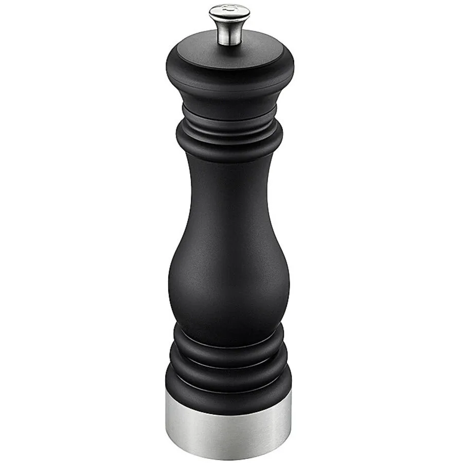 Pfeffermühle Gefu schwarz/silber Edelstahl/Kunststoff H 21 cm