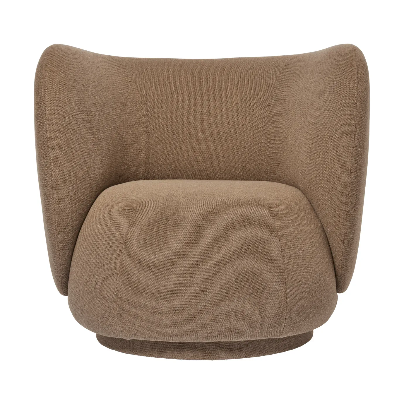Ferm Living Rico lounge chair fåtölj swivel Autum-0361 Dark Sand