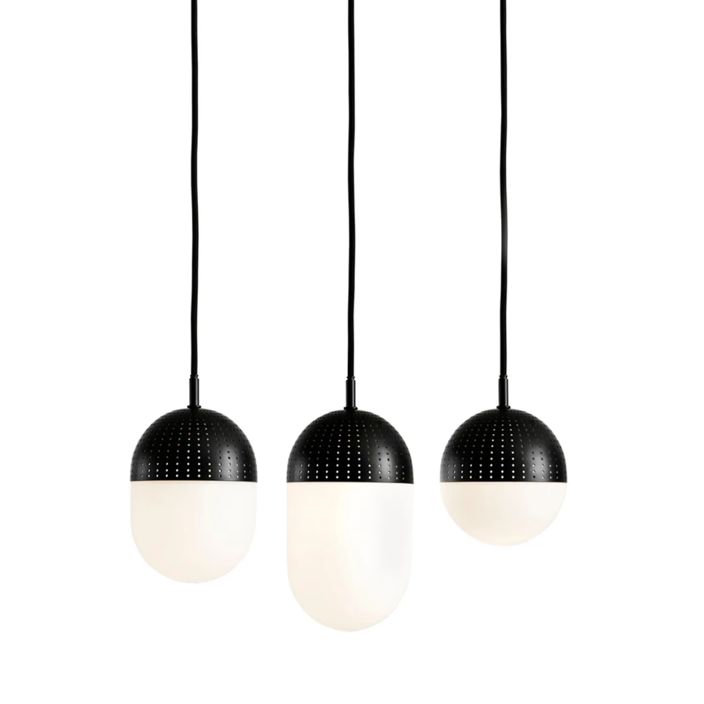 Dot Pendel S Sort/Opal - Woud - Stue - Metal