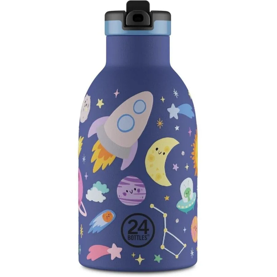 Thermosflasche 24 Bottles Blau H 17 cm 330 ml