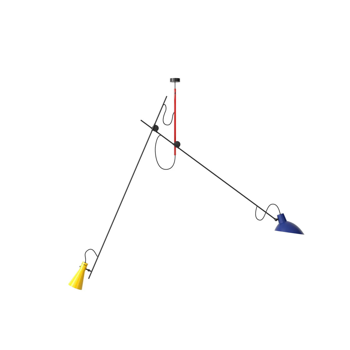 Astep - VV Cinquanta Suspension - Mondrian - Pendellampor - Vittoriano Viganò - Flerfärgad