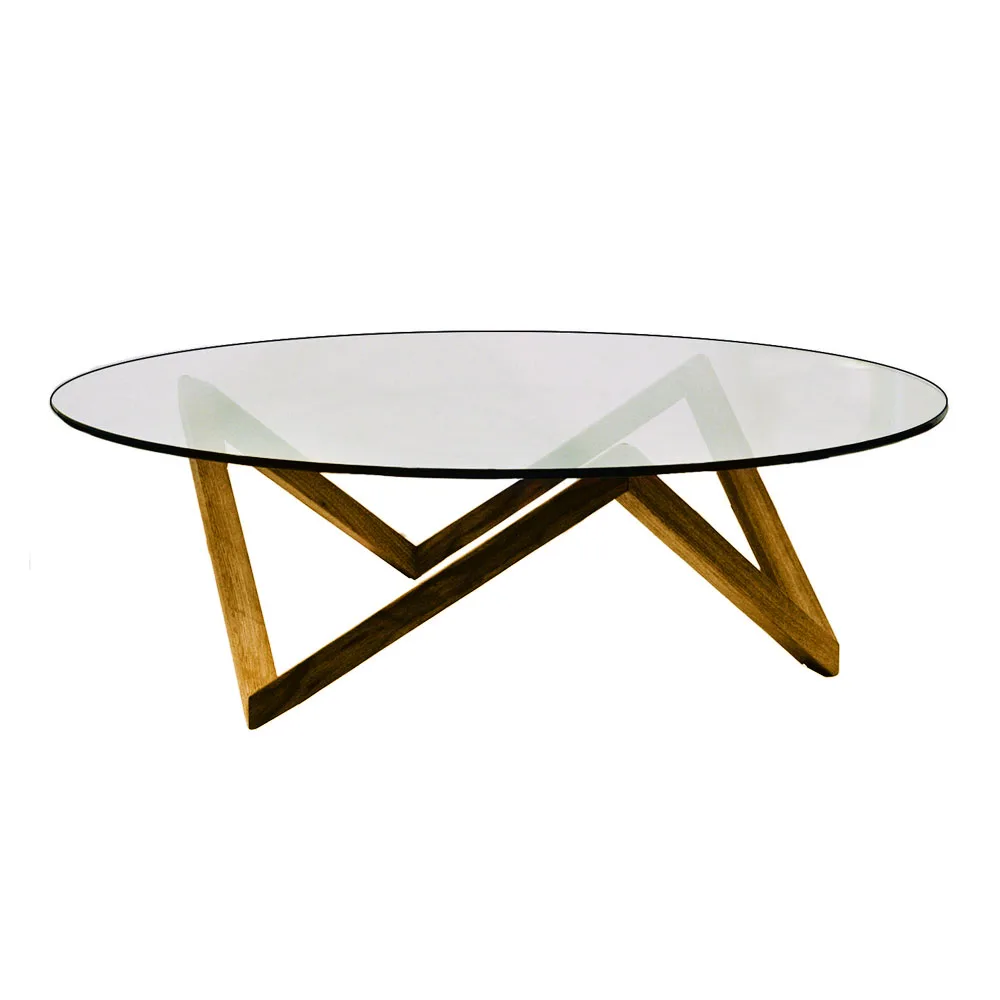 Englesson - Sirius Brown Oak - Soffbord - Brun - Glas/Trä