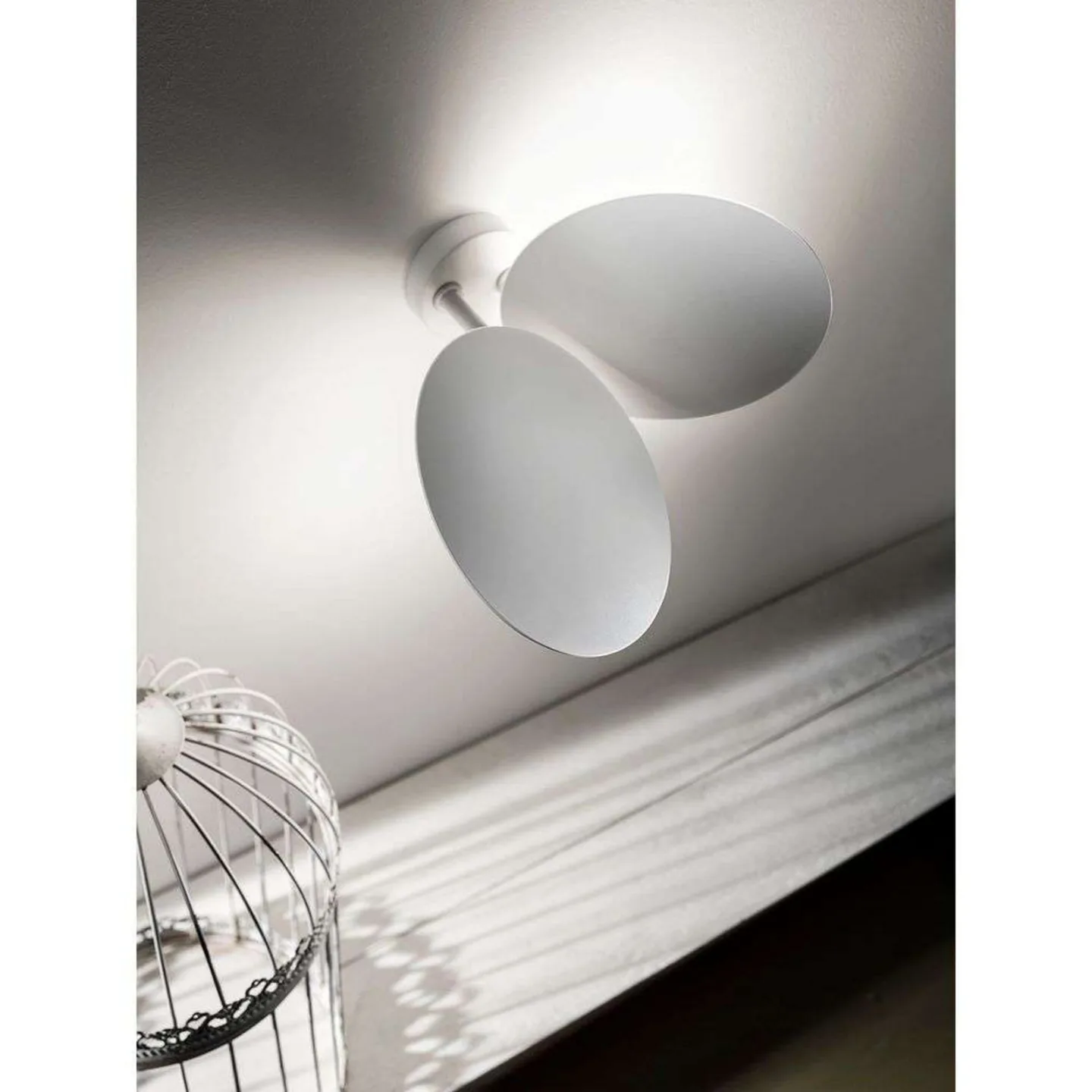 Puzzle LED-Wand-/Deckenlampe, weiß, 2700K, Ø 11,5 cm - Lodes - Wohnzimmer - Metall