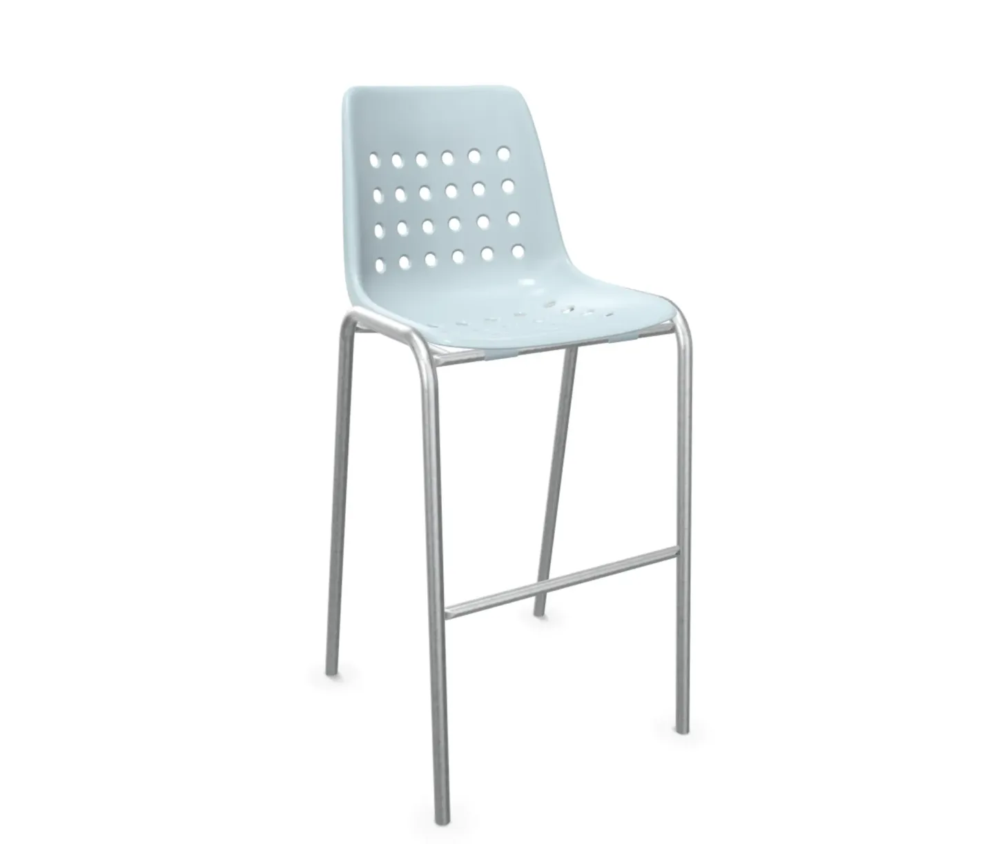 Schaffner Barstuhl Bermuda Feuerverzinkt Blau | Schubiger Möbel