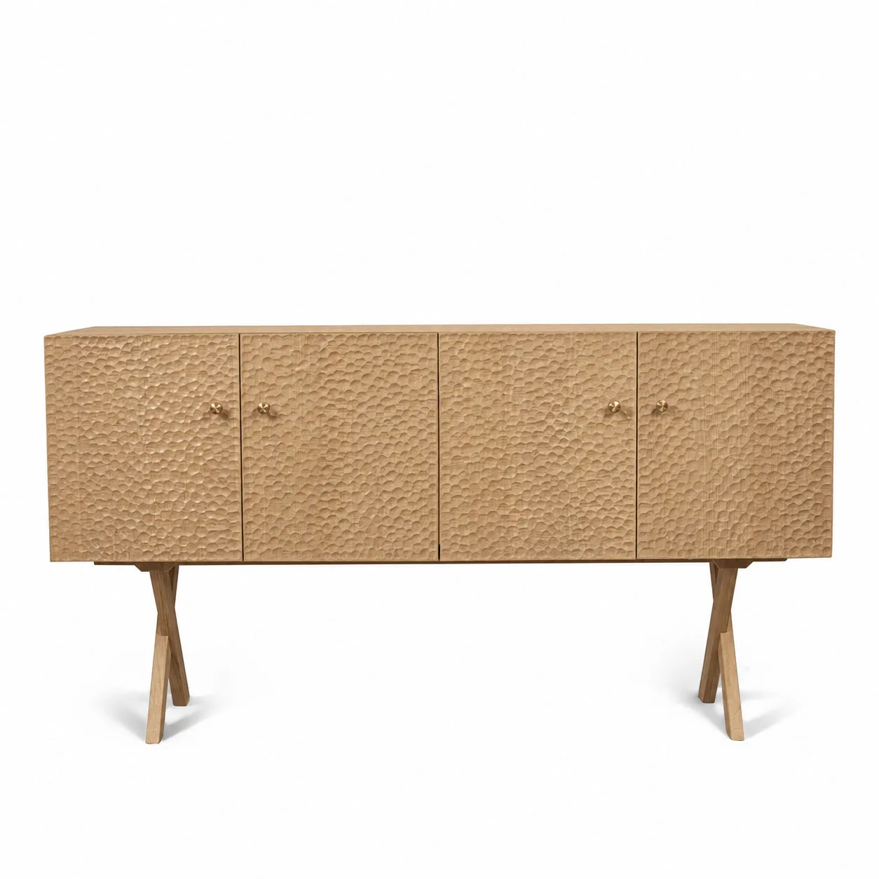 Zanat - Touch sideboard 172 cm massivt trä/oljad ek - Skänkar och sideboards - Studioilse - Träfärgad - Trä