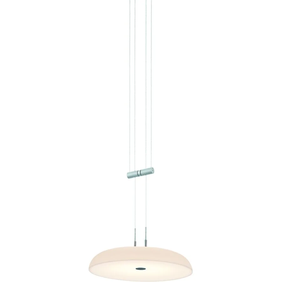 Designer-Pendellampe Bankamp Strada 2.0 Bowl aluminium matt dimmbar D 25 cm - LED - Lichtfarbe: Extra warmweiss - Material: Acryl -