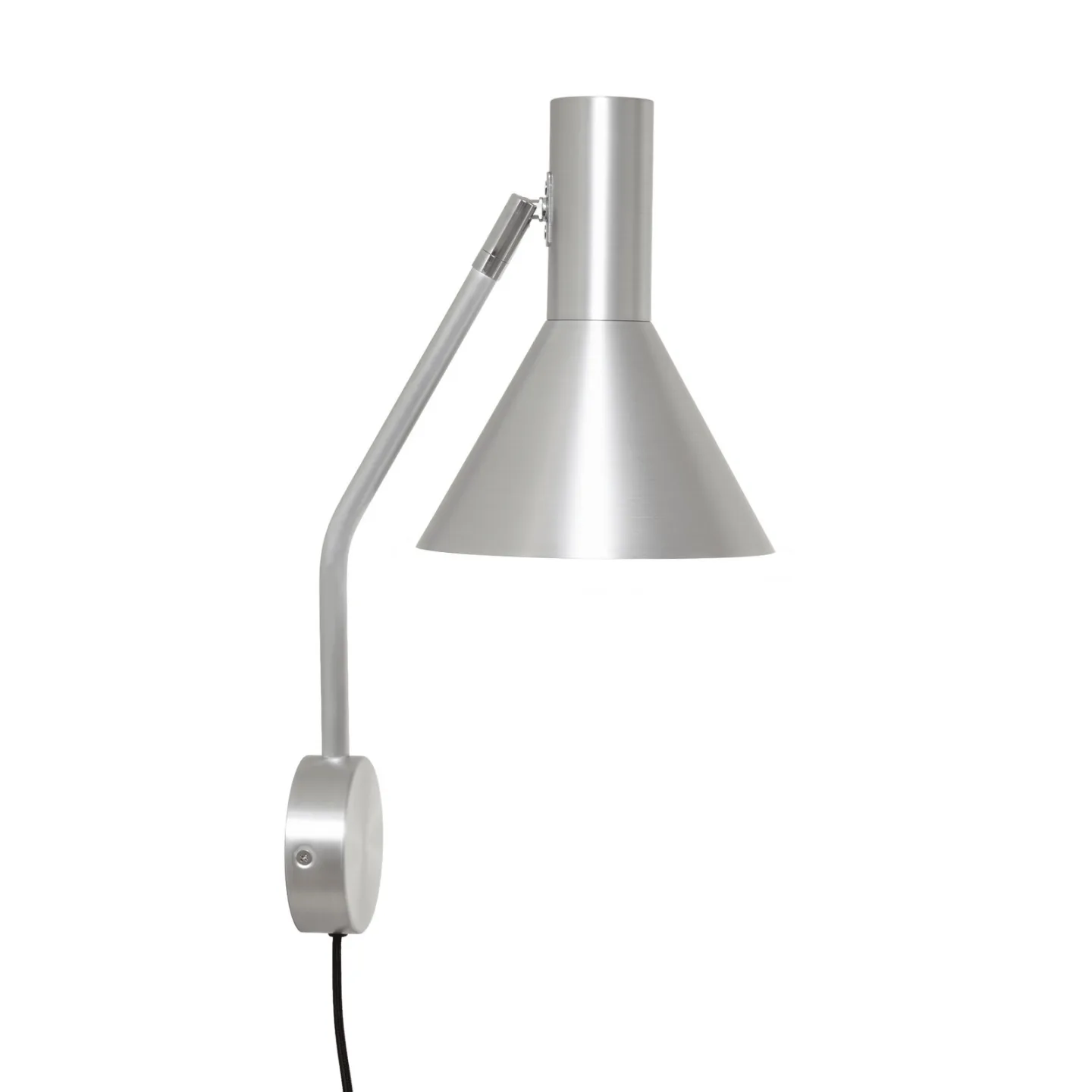 Lyss væglampe, aluminiumsfarvet stik - FRANDSEN - Stue - Design - Med én lyskilde