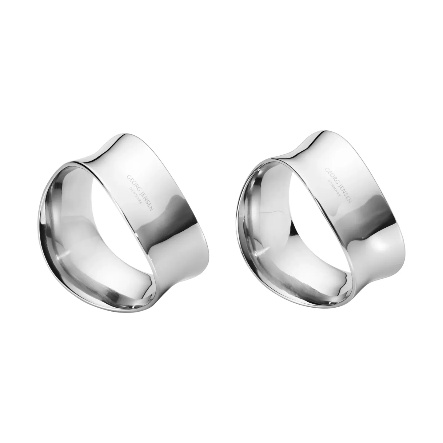 Georg Jensen Cobra Serviettenring 2er Pack Edelstahl